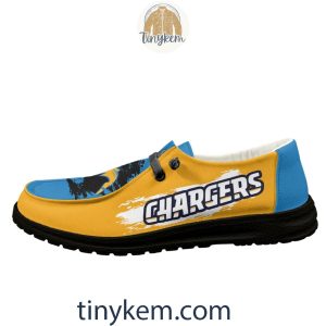 Los Angeles Chargers Dude Canvas Loafer Shoes2B8 xGcyY