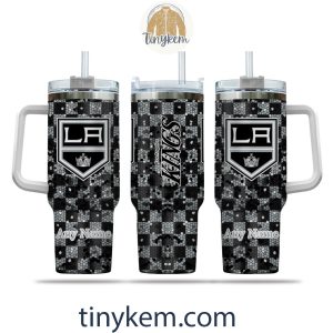 Los Angeles Kings Customized 40oz Tumbler With Plaid Design2B8 THFRo