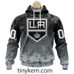 Los Angeles Kings Customized Tshirt, Hoodie With Autism Awareness 2024 Design