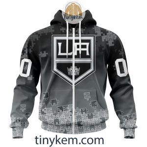 Los Angeles Kings Customized Tshirt Hoodie With Autism Awareness 2024 Design2B2 4dP2r