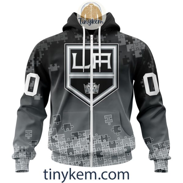 Los Angeles Kings Customized Tshirt, Hoodie With Autism Awareness 2024 Design