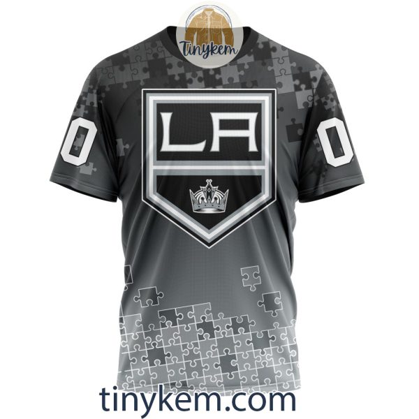 Los Angeles Kings Customized Tshirt, Hoodie With Autism Awareness 2024 Design