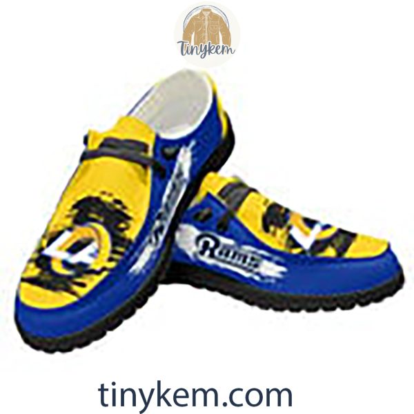 Los Angeles Rams Dude Canvas Loafer Shoes