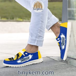 Los Angeles Rams Dude Canvas Loafer Shoes2B3 xC3fZ