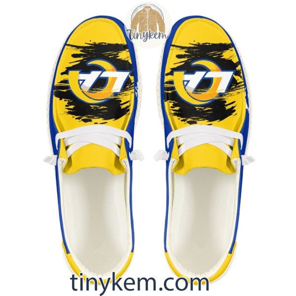 Los Angeles Rams Dude Canvas Loafer Shoes