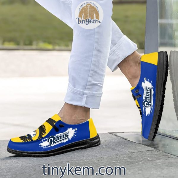 Los Angeles Rams Dude Canvas Loafer Shoes