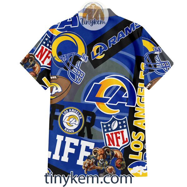 Los Angeles Rams Hawaiian Shirt and Beach Shorts