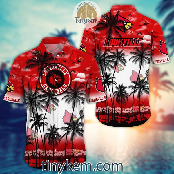 Louisville Cardinals Summer Coconut Hawaiian Shirt