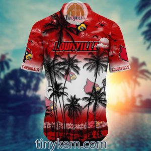 Louisville Cardinals Summer Coconut Hawaiian Shirt2B3 W9SFe