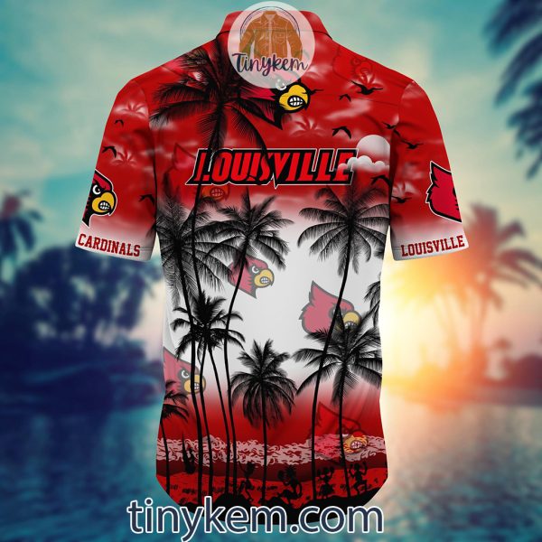 Louisville Cardinals Summer Coconut Hawaiian Shirt