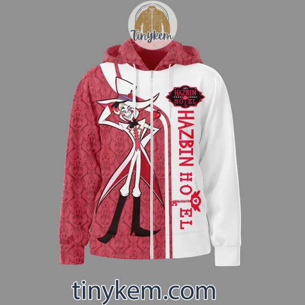 Lucifer Morningstar Hazbin Hotel Zipper Hoodie:Take That Depression