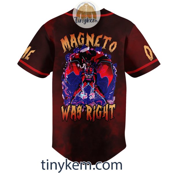 Magneto X-Men Customized Baseball Jersey