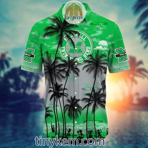 Marshall Thundering Herd Summer Coconut Hawaiian Shirt2B2 Y8Fzd