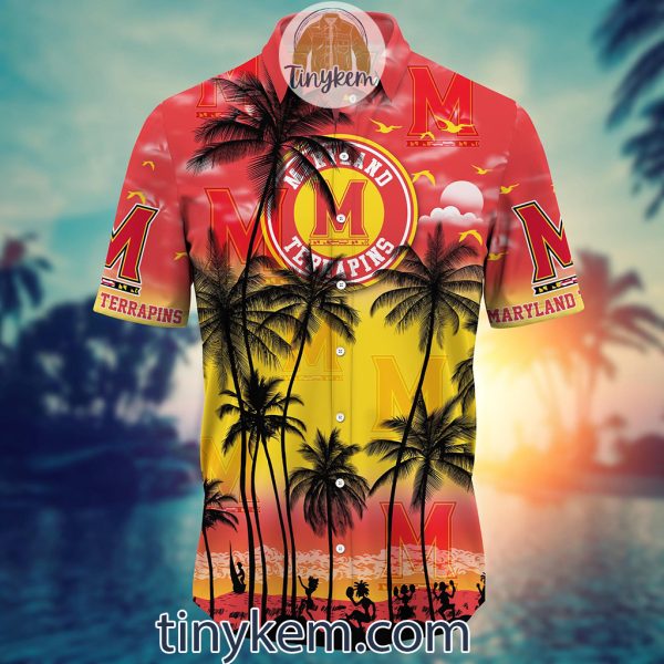 Maryland Terrapins Summer Coconut Hawaiian Shirt