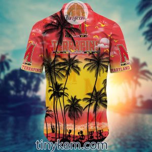 Maryland Terrapins Summer Coconut Hawaiian Shirt2B3 ciPCH