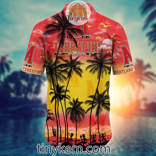 Maryland Terrapins Summer Coconut Hawaiian Shirt