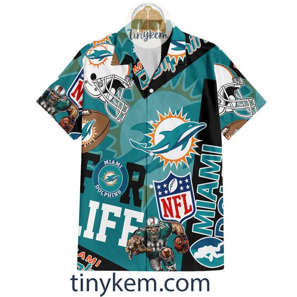 Miami Dolphins Hawaiian Shirt and Beach Shorts