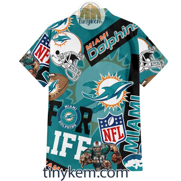 Miami Dolphins Hawaiian Shirt and Beach Shorts