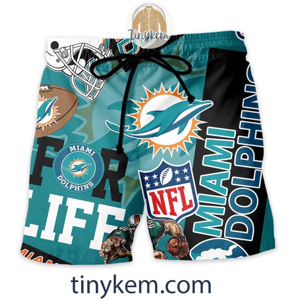 Miami Dolphins Hawaiian Shirt and Beach Shorts