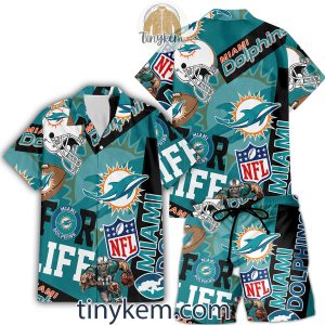 Miami Dolphins Hawaiian Shirt and Beach Shorts2B4 ZpMay