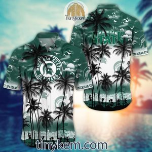 Michigan State Spartans Summer Coconut Hawaiian Shirt