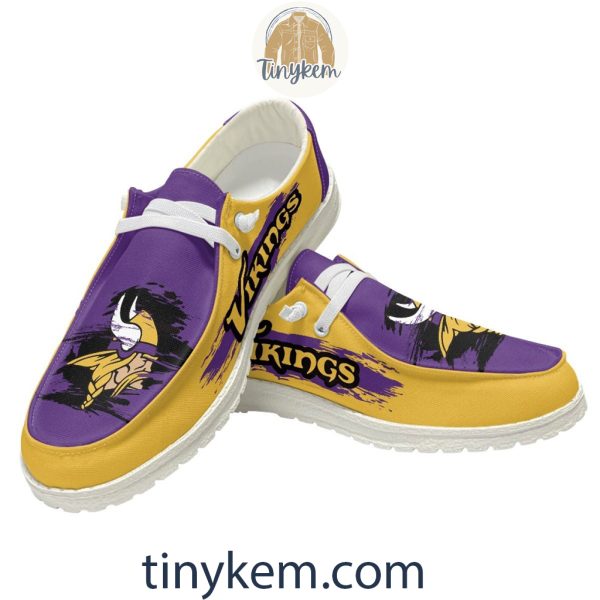 Minnesota Vikings Dude Canvas Loafer Shoes