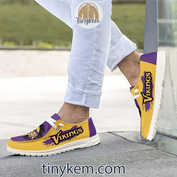 Minnesota Vikings Dude Canvas Loafer Shoes