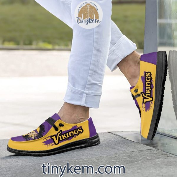 Minnesota Vikings Dude Canvas Loafer Shoes