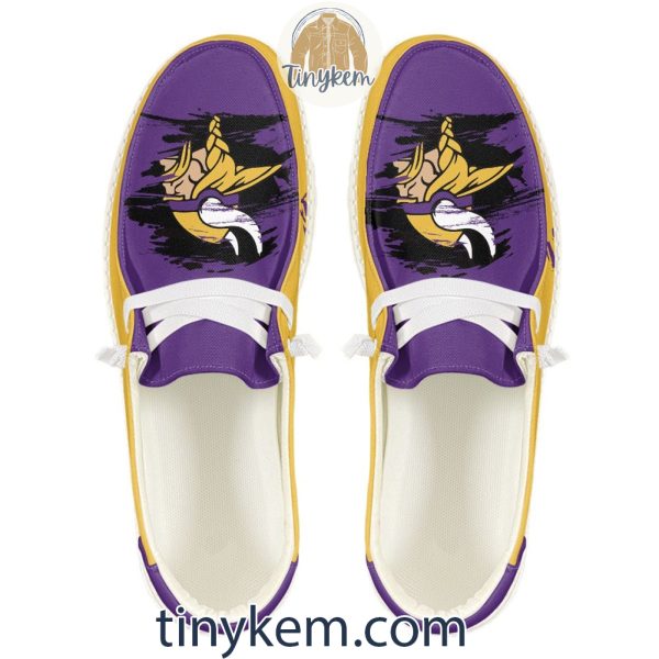 Minnesota Vikings Dude Canvas Loafer Shoes