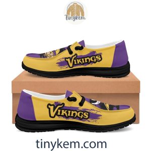 Minnesota Vikings Dude Canvas Loafer Shoes2B6 mvGad