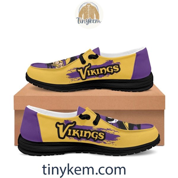 Minnesota Vikings Dude Canvas Loafer Shoes