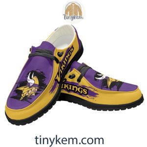 Minnesota Vikings Dude Canvas Loafer Shoes2B9 umcbj