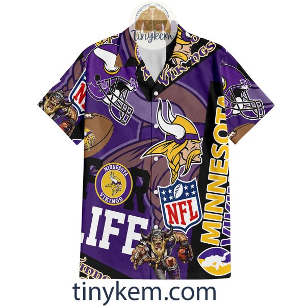 Minnesota Vikings Hawaiian Shirt and Beach Shorts