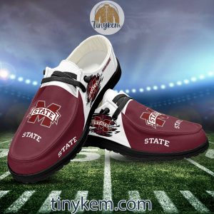 Mississippi State Bulldogs Customized Canvas Loafer Dude Shoes2B6 41wJ1