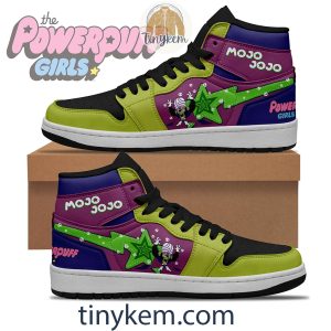 Mojo Jojo In The Powerpuff Girls Air Jordan 1 High Top Shoes