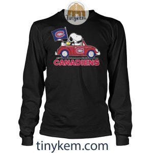 Montreal Canadiens And Snoopy Drive Car Shirt2B4 Nvyrb