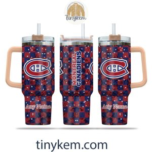 Montreal Canadiens Customized 40oz Tumbler With Plaid Design2B2 D4RWy