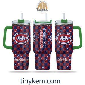 Montreal Canadiens Customized 40oz Tumbler With Plaid Design2B4 RA3t1