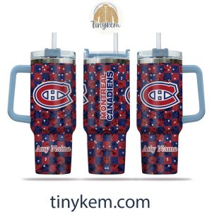 Montreal Canadiens Customized 40oz Tumbler With Plaid Design2B6 hNj3e