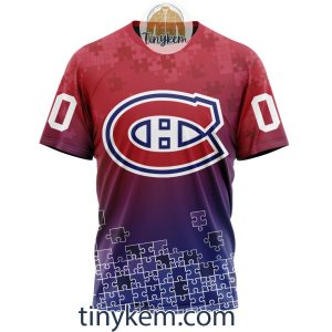 Montreal Canadiens Customized Tshirt Hoodie With Autism Awareness 2024 Design2B6 Ir5RZ