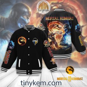 Mortal Kombat Scorpion Baseball Jacket: Get Over Here Flawless Victory