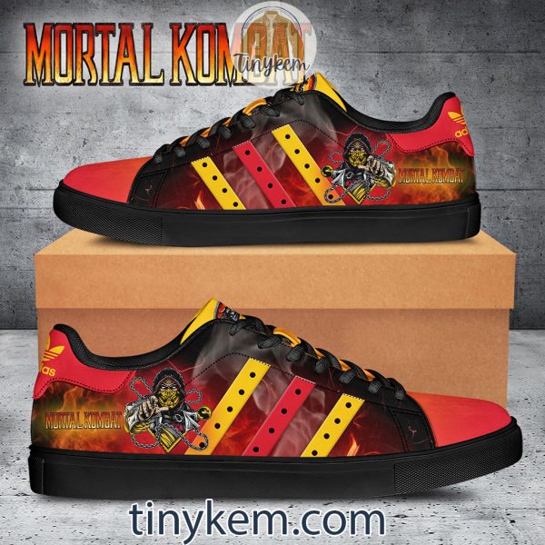 Mortal Kombat Fire Leather Skate Shoes