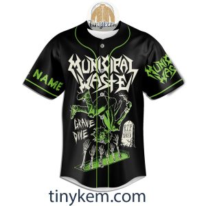 Municipal Waste Customized Baseball Jersey Grave Dive2B2 ej1e1