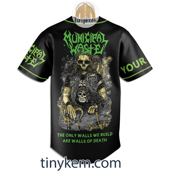 Municipal Waste Customized Baseball Jersey: Grave Dive