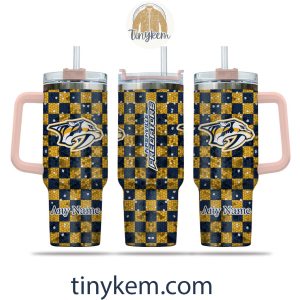 Nashville Predators Customized 40oz Tumbler With Plaid Design2B7 KZUlV