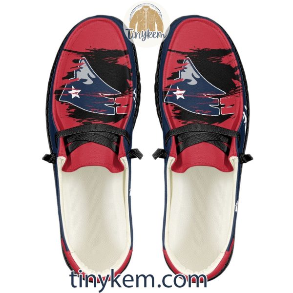 New England Patriots Dude Canvas Loafer Shoes