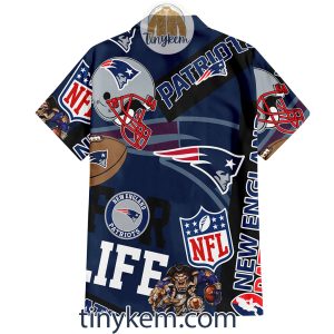New England Patriots Hawaiian Shirt and Beach Shorts