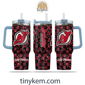 New Jersey Devils Customized 40oz Tumbler With Plaid Design2B6 dU3or