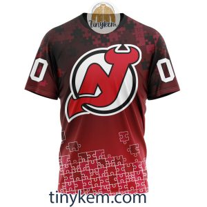 New Jersey Devils Customized Tshirt Hoodie With Autism Awareness 2024 Design2B6 h0h3d