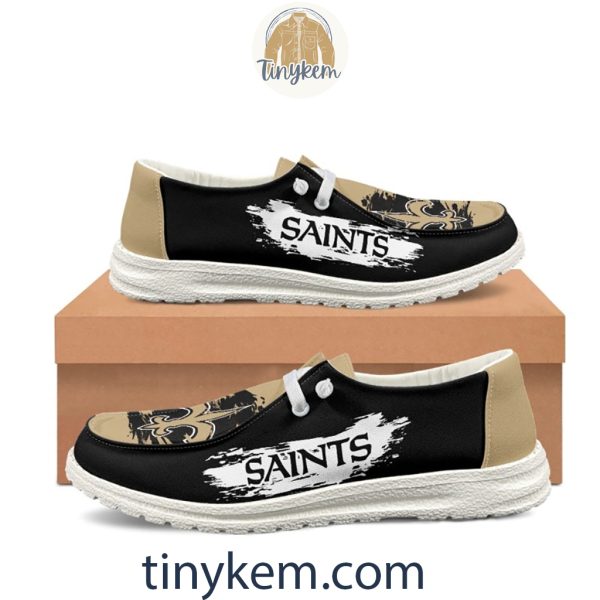 New Orleans Saints Dude Canvas Loafer Shoes